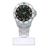 Universe Star Planet Galaxy Plastic Nurses Watch Front