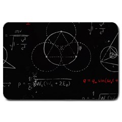 Math Board Circuit Circuits Computer Shield Tech Technology Large Doormat by Loisa77