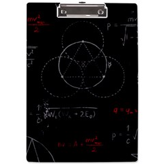 Math Board Circuit Circuits Computer Shield Tech Technology A4 Acrylic Clipboard by Loisa77
