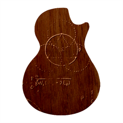 Math Board Circuit Circuits Computer Shield Tech Technology Guitar Shape Wood Guitar Pick Holder Case And Picks Set by Loisa77