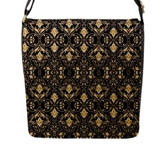 Vintage Batik Art Architecture Pattern Flap Closure Messenger Bag (l) by Ravend