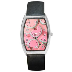 Aesthetic Cute Kawaii Watermelon Barrel Style Metal Watch by Perong