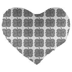 Abstract Pattern Texture Background Art Large 19  Premium Flano Heart Shape Cushions by Perong