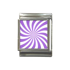 Spiral Vortex Rays Lavender Swirl Purple Italian Charm (13mm) by Salmanaz77