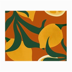 Lemon Citrus Fruit Summer Painting Drawing Small Glasses Cloth by Grandong