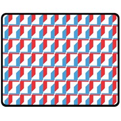 Fabric Geometric Pattern Background Two Sides Fleece Blanket (medium) by Salmanaz77
