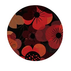 Flower Floral Flora Nature Pattern Background Backdrop Mini Round Pill Box (pack Of 3) by Salmanaz77
