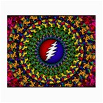 Grateful Dead Bear Pattern Small Glasses Cloth (2 Sides) Front