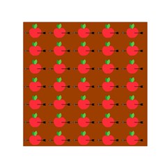 Apple Arrow Pattern Design Drawing Square Satin Scarf (30  X 30 ) by Proyonanggan