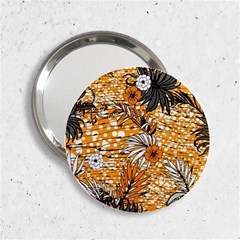 Leaf Yellow Point Flower White 2 25  Handbag Mirrors by Grandong