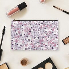 Sweet Kawaii Kitty Pattern (ai) Bk Cosmetic Bag (medium) by dflcprintsclothing