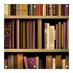 Books Bookshelves Office Fantasy Background Artwork Book Cover Apothecary Book Nook Literature Libra Banner And Sign 3  X 3  by Posterlux