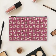 Whimsy Chickens Pattern Cosmetic Bag (medium) by dflcprintsclothing