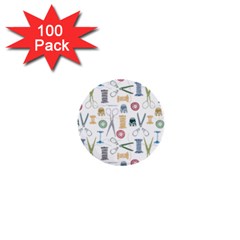 Pattern Seamless Texture Sewing 1  Mini Buttons (100 Pack)  by Salmanaz77