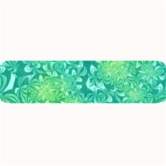 Retro Flower Pattern Design Batik Large Bar Mat by Posterlux