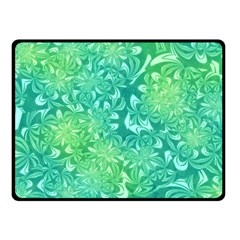 Retro Flower Pattern Design Batik Fleece Blanket (small) by Posterlux