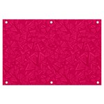 Pink Abstract Crimson Triangle Banner and Sign 6  x 4  Front
