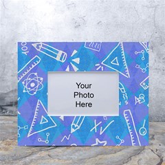 Background Abstract Texture Pattern White Tabletop Photo Frame 4 x6  by Posterlux