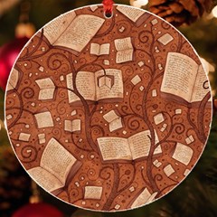 Retro Education Texture, Creative Education Background Uv Print Acrylic Ornament Round by kyorashop23