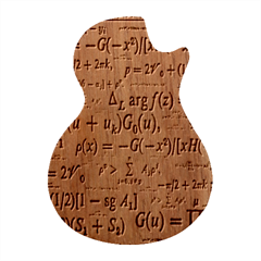 Math Formula Guitar Shape Wood Guitar Pick Holder Case And Picks Set by Bedest