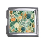 Leaves Pattern Flora Mega Link Italian Charm (18mm) Front