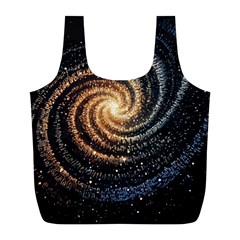 Galaxy Background Star Full Print Recycle Bag (l) by Bedest