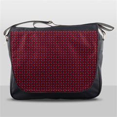 Brown Red Dot Pattern Messenger Bag by ytdream