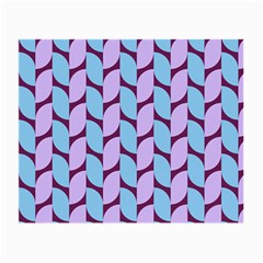 Purple Blue Pattern Small Glasses Cloth (2 Sides) by ytdream