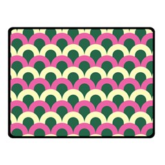 Green Yellow Pattern Two Sides Fleece Blanket (small) by ytdream