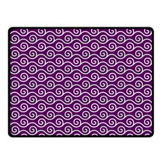 Violet White Pattern Two Sides Fleece Blanket (small) by ytdream