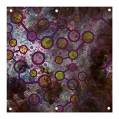 Abstract Molecular Space Art Banner And Sign 3  X 3  by ExtraAwesomeSauce