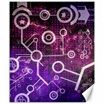 Cosmic Network Geometric Art Canvas 8  x 10  8.15 x9.66  Canvas - 1
