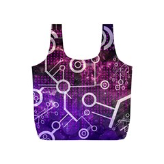 Cosmic Network Geometric Art Full Print Recycle Bag (s) by ExtraAwesomeSauce