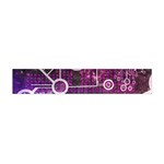 Cosmic Network Geometric Art Premium Plush Fleece Scarf (Mini) Back
