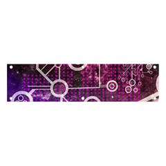 Cosmic Network Geometric Art Banner And Sign 4  X 1  by ExtraAwesomeSauce