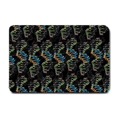 Multicolored Dna Strand Art Small Doormat by ExtraAwesomeSauce