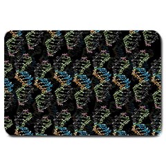 Multicolored Dna Strand Art Large Doormat by ExtraAwesomeSauce