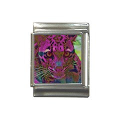 Pink And Purple Leopard Italian Charm (13mm) by ExtraAwesomeSauce