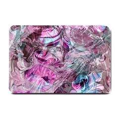  Blend On Pink Small Doormat by kaleidomarblingart