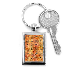 Spooky Spider Pattern, Adoxali, Halloween Key Chain (rectangle) by kyorashop23