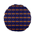 Bitcoin Logo Pattern Standard 15  Premium Flano Round Cushions Front