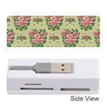 Retro 1880s Flowers Pattern 9 Memory Card Reader (Stick) Front