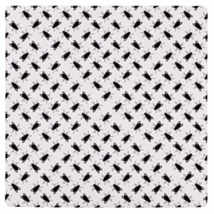 Fly Phot Motif Seamless Black And White Pattern Uv Print Square Tile Coaster  by dflcprintsclothing