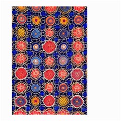 Retro Geometric Shapes And Flowers 3 Small Garden Flag (two Sides) by violetheavensky