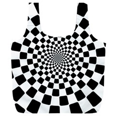 Geomtric Pattern Illusion Shapes Full Print Recycle Bag (xxl) by Grandong