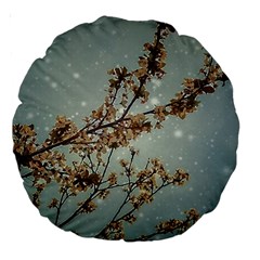 Dreamy Nature Motif Large 18  Premium Round Cushions by dflcprintsclothing