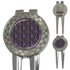 Vintage Style Christmas Decoration Pattern Motif 3-in-1 Golf Divots by dflcprintsclothing