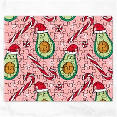 Avo Merry Christmas, Candies, Candy Cane Rectangular Jigsaw Puzzl by kyorashop23