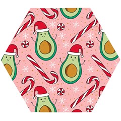 Avo Merry Christmas, Candies, Candy Cane Wooden Puzzle Hexagon by kyorashop23