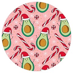 Avo Merry Christmas, Candies, Candy Cane Round Trivet by kyorashop23